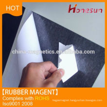 Adhesive covered rubber magnet for sale
